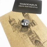 Ring aus 925er Sterlingsilber mit kreuzförmigem