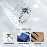 Ring aus 925 Sterling Silber mit Christusfigur Vintage St. Benedikt Amulett Ring