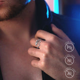 925 Sterling Silber Drachenring für Männer