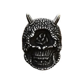 Gothic Schwarzer Teufels Cyclops Skull Ring für Männe