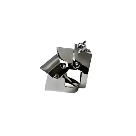 Silberring im Gelenkpanzer-Stil Unisex - Siegelring-shop