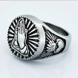 Christus Gebets-Signet-Ring für Männe