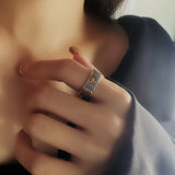 Gothic Offener Ring mit goldenem Auge der Vorsehung