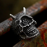 Gothic Schwarzer Teufels Cyclops Skull Ring für Männe