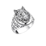 Ring mit Wolfsmotiv aus 925er Sterlingsilber Anspruchsvolles Desig
