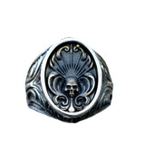 Übertriebener Totenkopf Siegelring für Männer Gothic Style