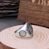 Edelstahl Viking Trinity Rune Ring für Männer Odin Valknut