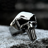 Herrenring mit Totenkopf-Motiv Glanzvolles Edelstahl Schmuckstück für Biker - Siegelring-shop