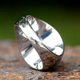 Freimaurer-Owl Skull Ring für Männer graviert mit Eule und Totenkopf