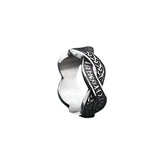 Edelstahl Ring mit Wikinger Runen und kreativem Design