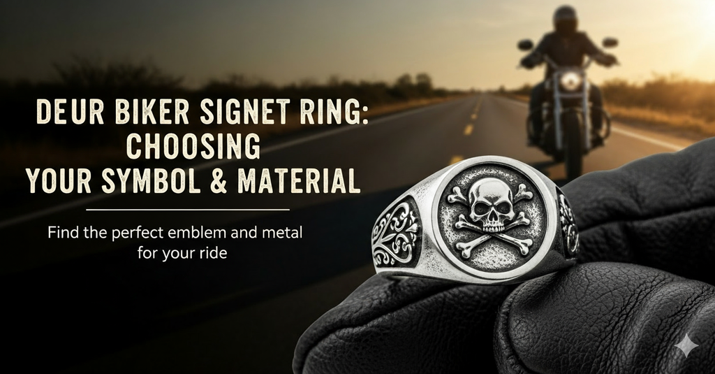 Der Biker-Siegelring: Wie man Symbol und Material auswählt