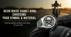 Der Biker-Siegelring: Wie man Symbol und Material auswählt