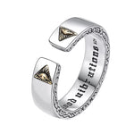 Verstellbarer Herrenring mit Auge des Horus Emblem - Siegelring-shop