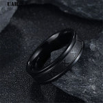 Ring für Männer aus Edelstahl Ring mit Römischen Zahlen. - Siegelring-shop