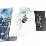 Pierścionek ze srebra próby 925 z motywem węża, unisex