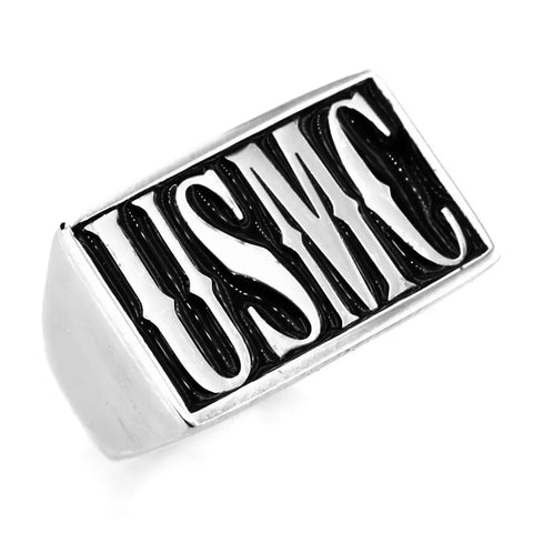Siegelring mit Monogramm "USMC" - Siegelring-shop