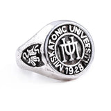 Herren-Siegelring mit Miskatonic-Universität Embleme - Siegelring-shop