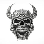 Viking skull ring for men - Siegelring-shop