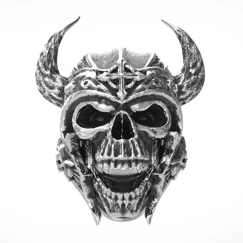 Viking skull ring for men - Siegelring-shop