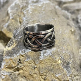 Keltischer Knoten Viking Ring aus Edelstahl