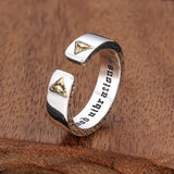 Verstellbarer Herrenring mit Auge des Horus Emblem - Siegelring-shop