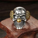 Männer Ringe Legierung Clown Skull - Siegelring-shop