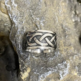 Keltischer Knoten Viking Ring aus Edelstahl