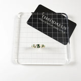 Pierścionek ze złotym zielonym kamieniem, marka w stylu glamour, biżuteria modowa dla kobiet i mężczyzn ze srebra próby 925