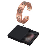 Ring aus reinem Kupfer mit Herzen Verstellbarer 6mm Magnetring für Frauen