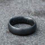 Ring aus 316L Edelstah mit eingravierten Runesymbolen
