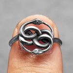 Jormungandr Snake Ring aus Edelstahl für Männe