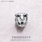 # Silberner Männer Ring mit Löwenkopf-Design und Saphir-Augen – 925 Sterling Silber Schmuckstück für starke Persönlichkeiten