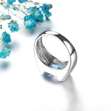 Herrenring in Sterling Silber mit 5,8 Karat Himmelblauem Topas - Siegelring-shop