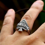 "Ace Of Spades" Ring für Herren aus hochwertigem Silber mit filigrane