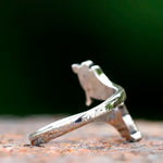 Herrenring aus Edelstahl mit Viking Drachenmotiv