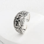 VerstellbarerSkull Ring aus 925er Sterling Silber für Männer