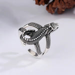 Ring aus Silber mit Lizard-Design