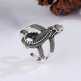 Ring aus Silber mit Lizard-Design