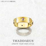 Złoty pierścionek z różnymi motywami kosmicznymi, biżuteria dla kobiet, lato, nowość, czyste srebro próby 925