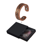 Kupfer Ring mit keltischem Muster und verstellbarem Cuff-Design
