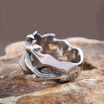 Krone von Dornen Ring für Männer aus Edelstahl rauchig stilvolles Design