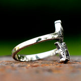 Herrenring aus Edelstahl mit Viking Drachenmotiv