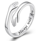 Paar-Ring mit 'Always with You' & 'I Love You Forever' Gravur - Siegelring-shop