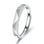 Versprechen Ring für Männer Einfache Geometrische Paar Ring Offen Verstellbar - Siegelring-shop