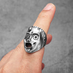 Handmade men's ring "Rock Star" made of stainless steel