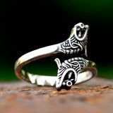 Herrenring aus Edelstahl mit Viking Drachenmotiv