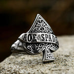 "Ace Of Spades" Ring für Herren aus hochwertigem Silber mit filigrane