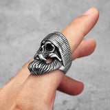 Pierścienie Hippie Skull Rider dla mężczyzn, ze stali nierdzewnej, damskie