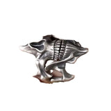 **H1: Vintage Gotischer Stahlring mit Totenschädel- und Tiermotiv, Fingerlinge aus Edelstahl für Männer**