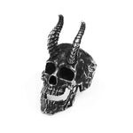 316L Edelstahl Dämonen-Totenkopf Ringe Gothic Punk - Siegelring-shop